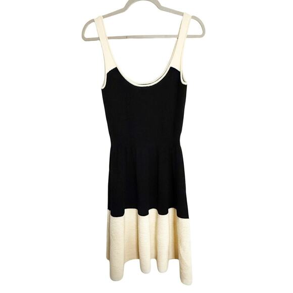 Kate Spade Constance Dress Color Block Knit Wool Black Cream Size Small - Picture 4 of 7